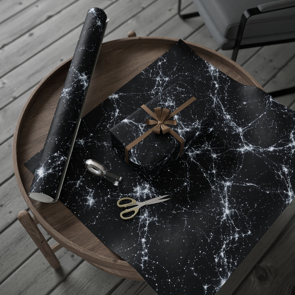 Neon Mycelium - Silver Ghost Wrapping Paper
