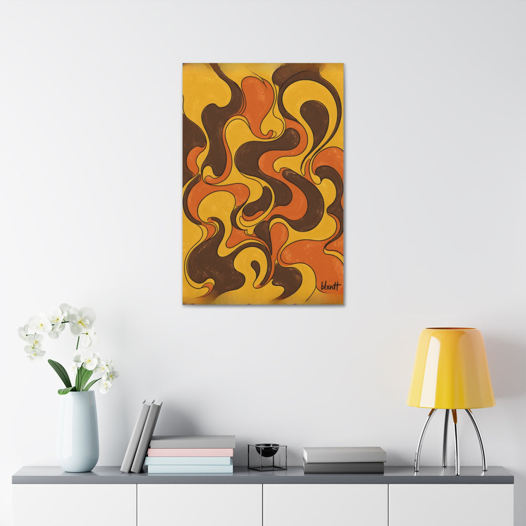 Fillmore Flow - 70s Retro Glossy Canvas
