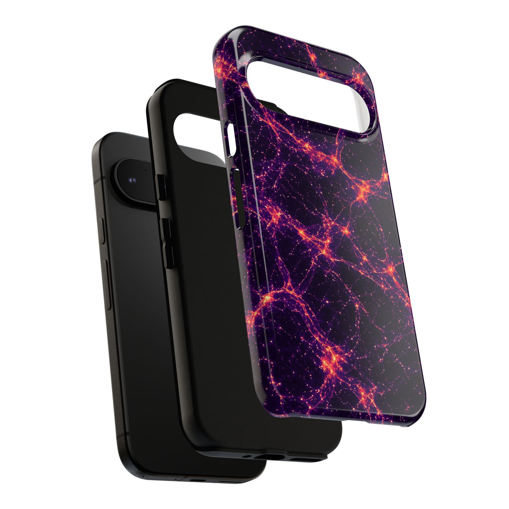 Neon Mycelium - Sunset Synapse Phone Case
