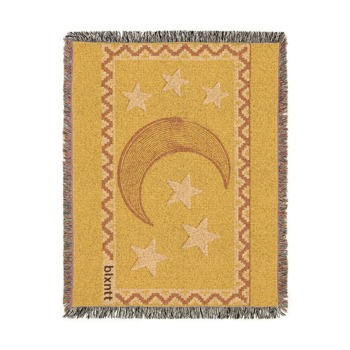 BLXNTT Yellow Hippie Woven Blanket #2