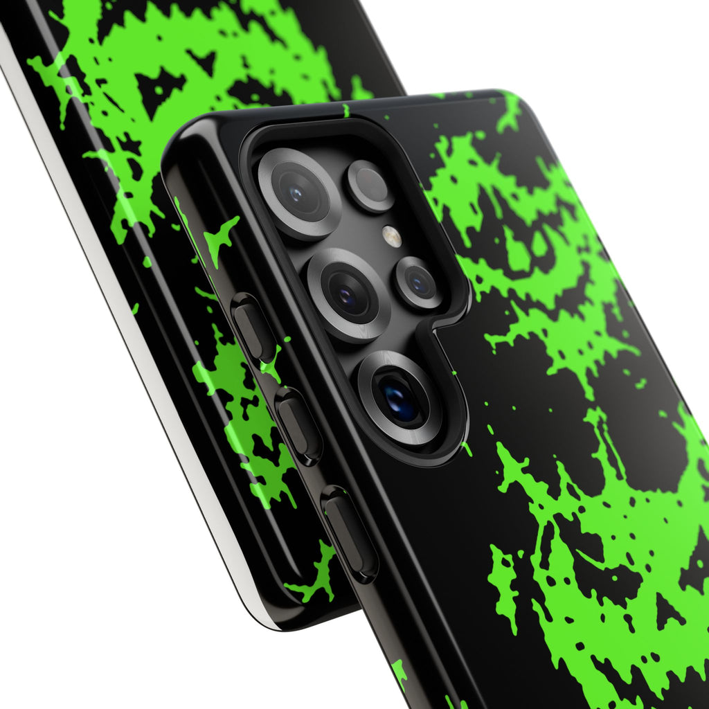 Green Spiderweb Pumpkin Phone Case