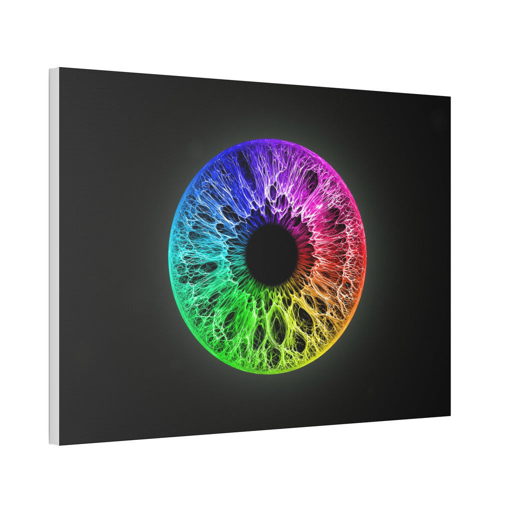 BLXNTT Iris – Lace Web Rainbow Sectors Glossy Canvas