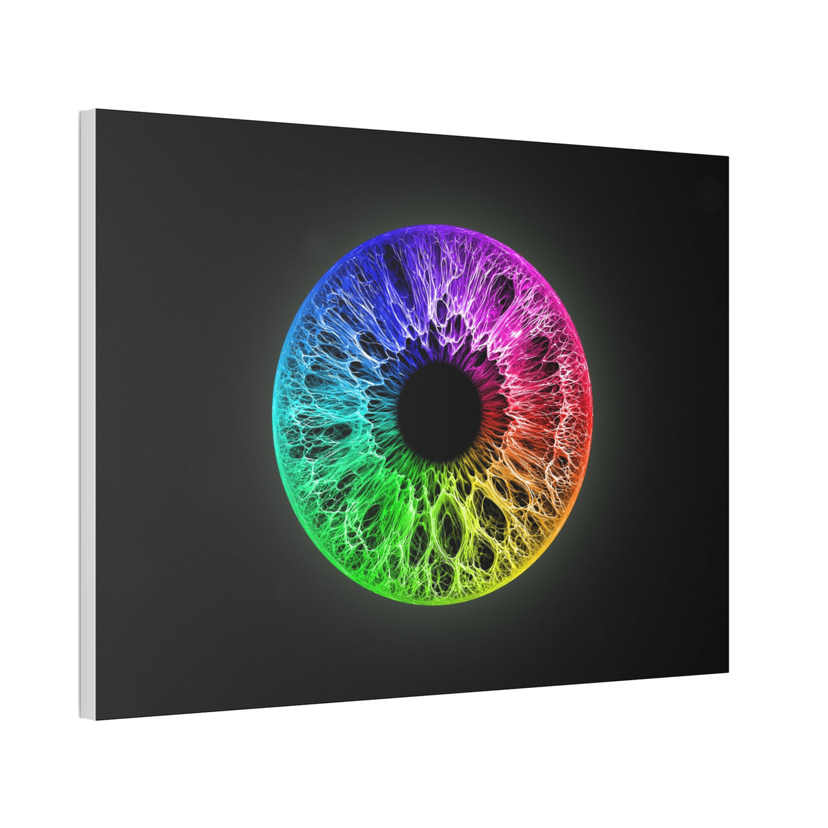 BLXNTT Iris – Lace Web Rainbow Sectors Glossy Canvas
