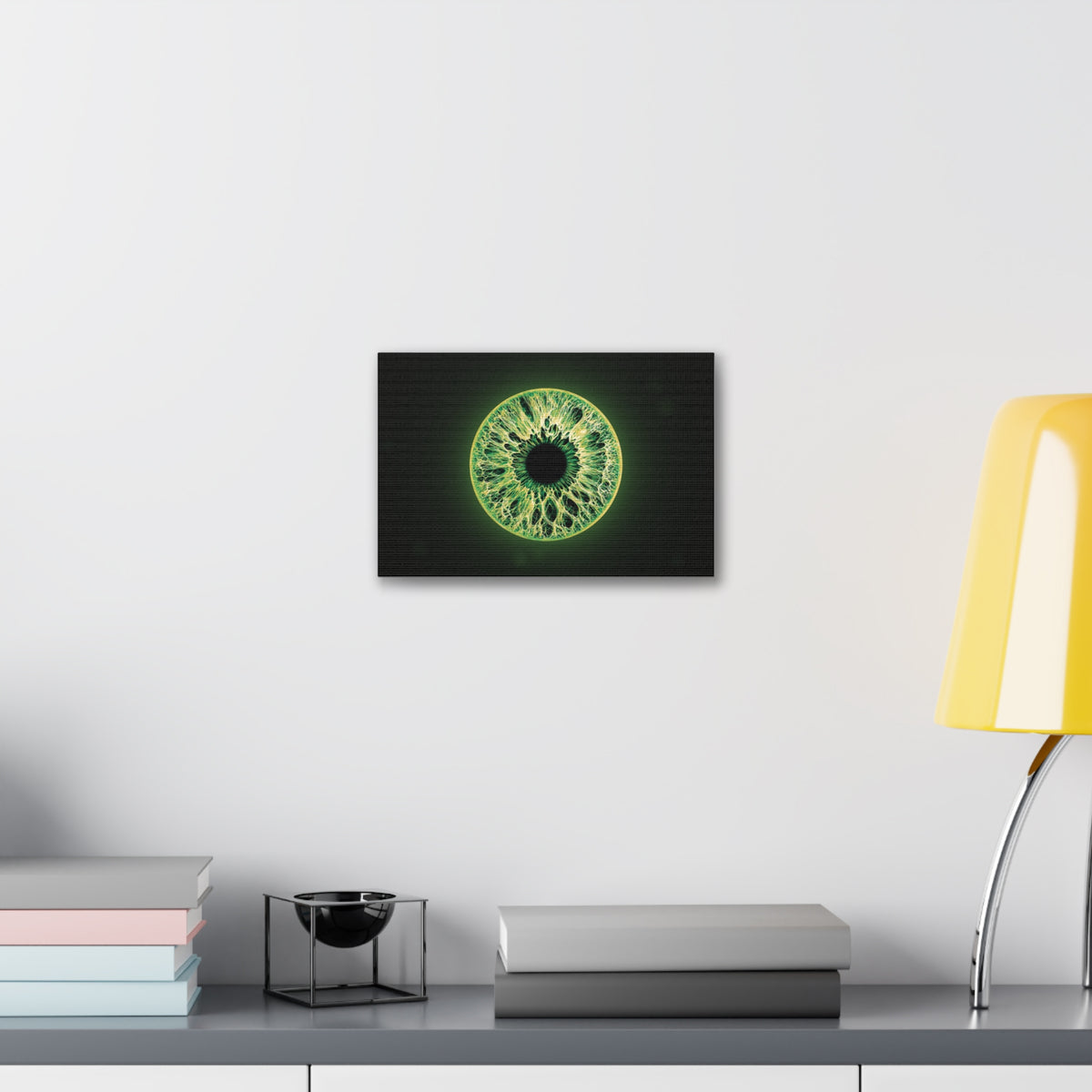 BLXNTT Iris – Lace Web Emerald Gold Glossy Canvas
