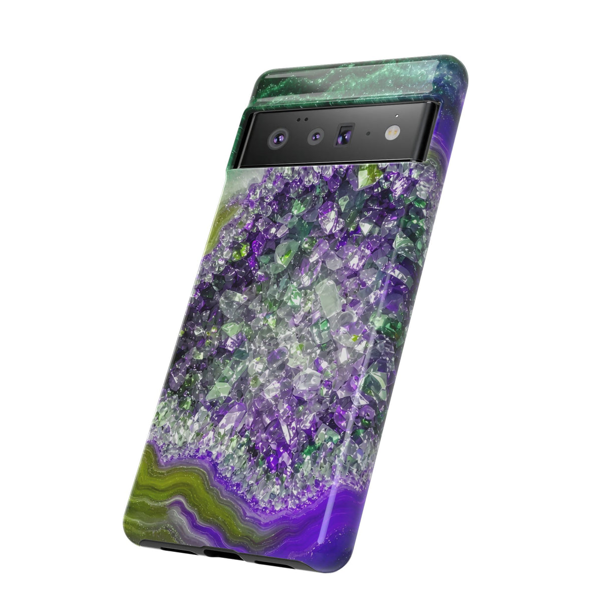 Geode Core - Ruby Emerald Phone Case