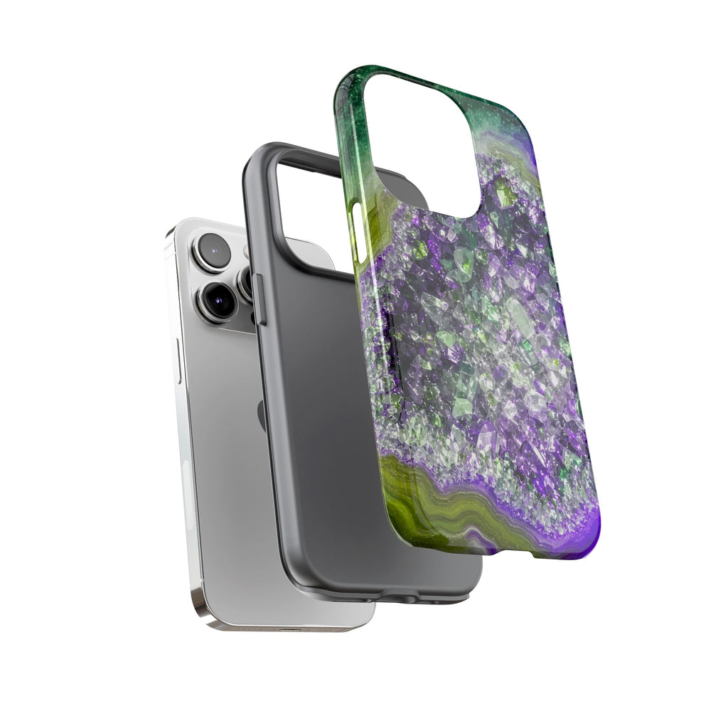 Geode Core - Ruby Emerald Phone Case