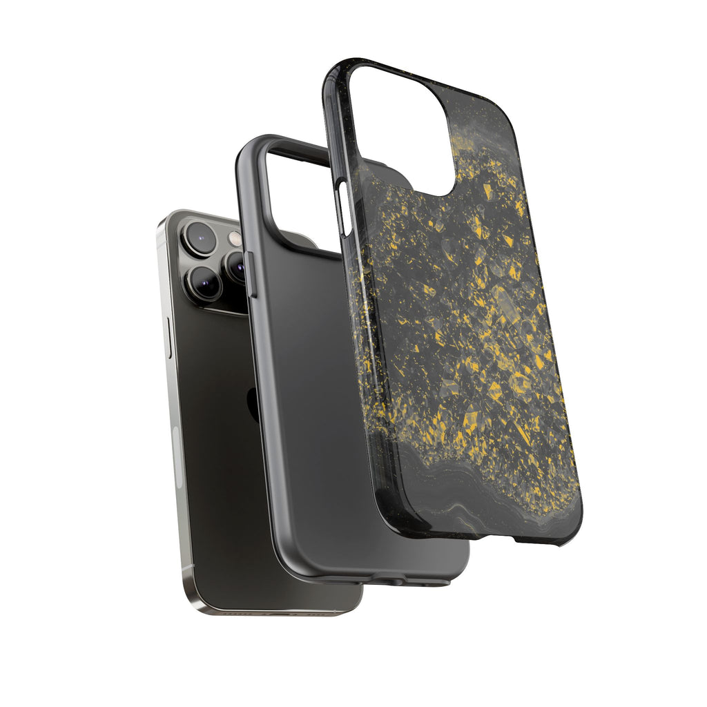Geode Core - Mono Gold Spark Phone Case