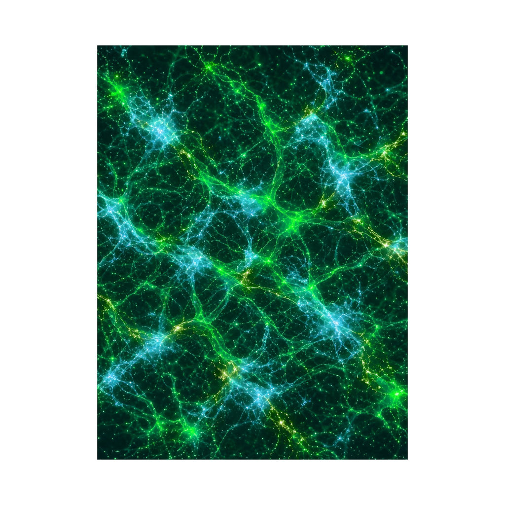 Neon Mycelium - Mermaid Poster