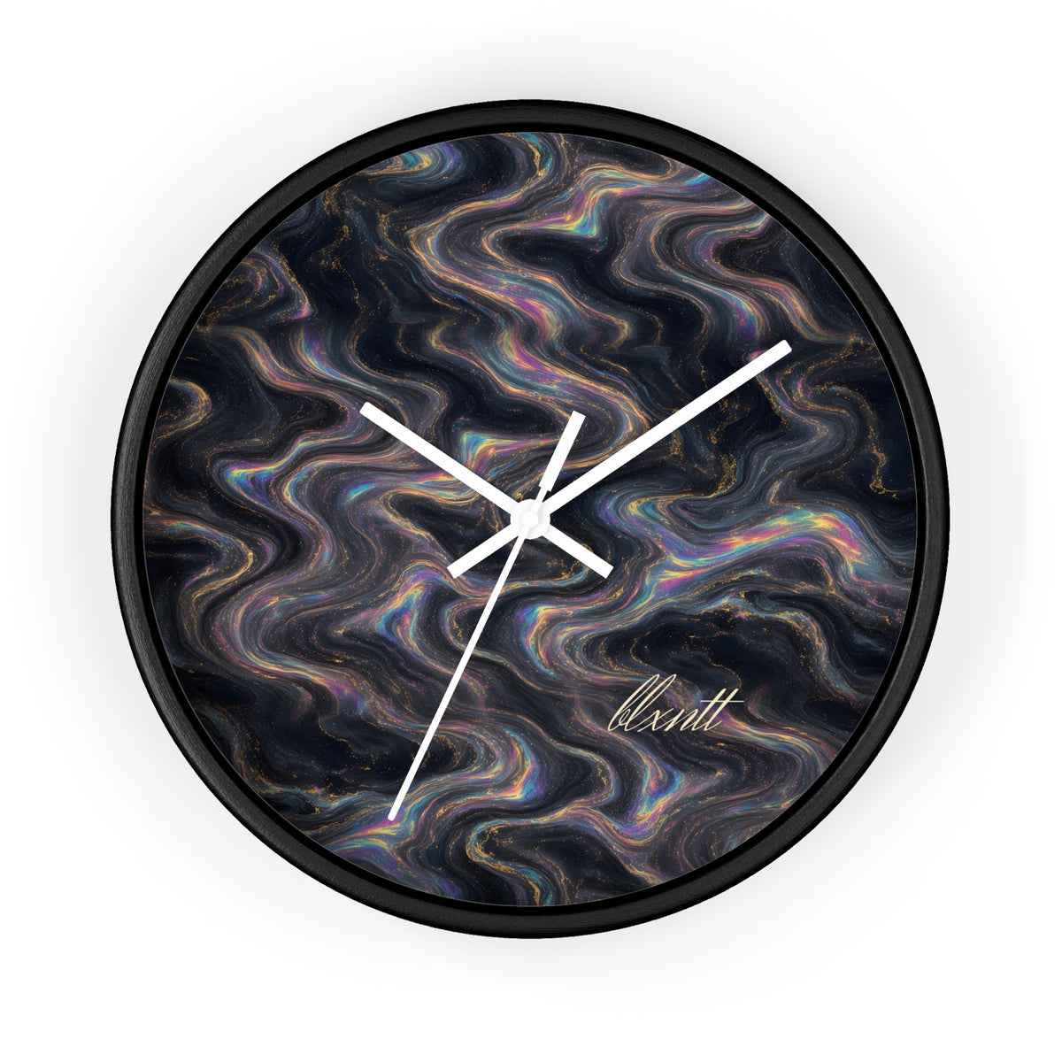Galaxy Iridescent Marble Wall Clock