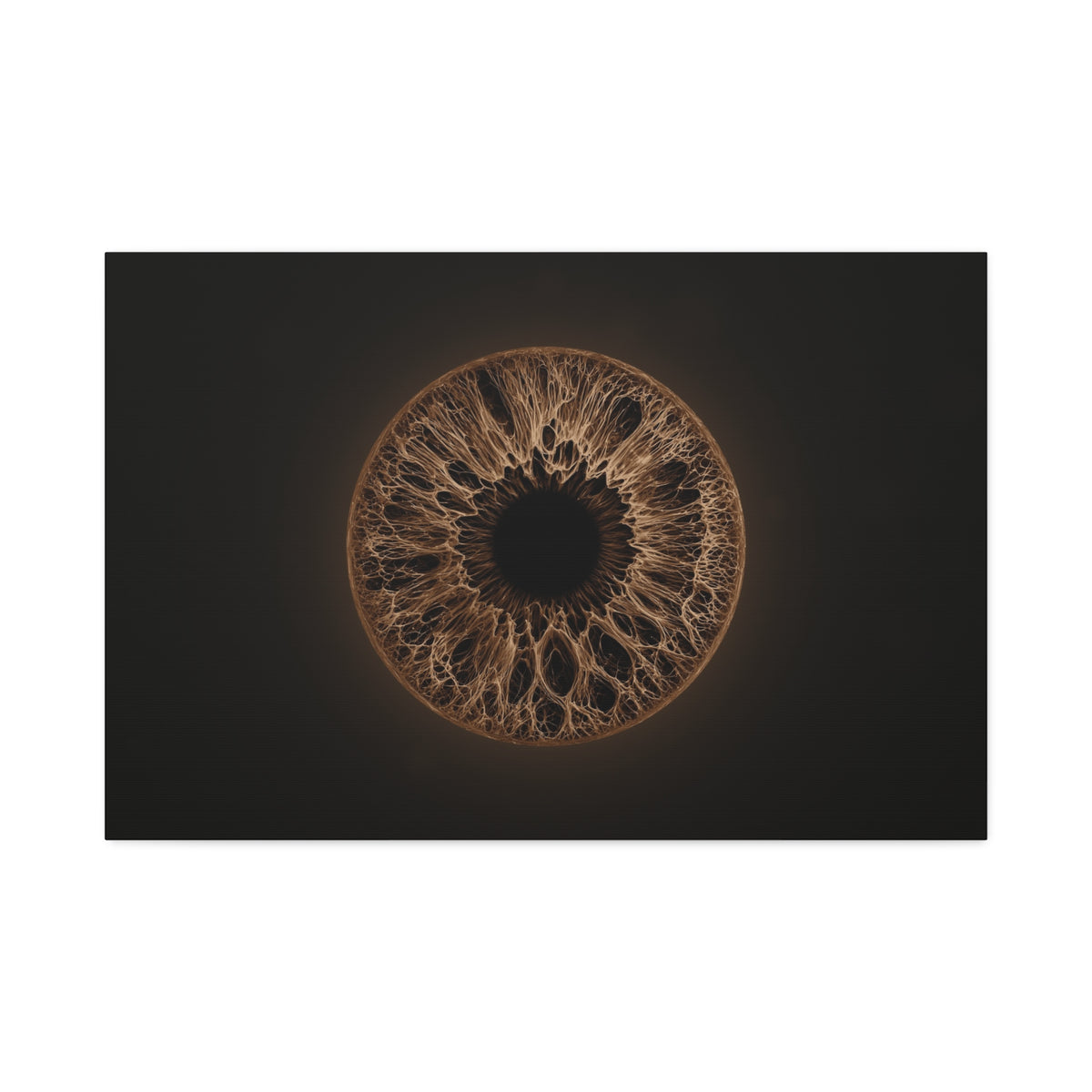 BLXNTT Iris – Lace Web Dark Brown Glossy Canvas