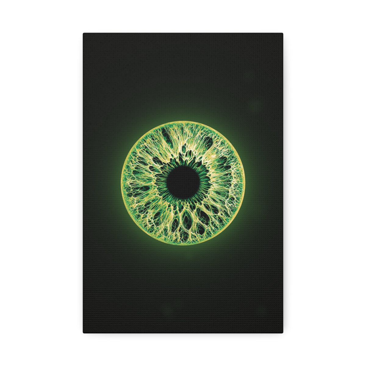 BLXNTT Iris – Lace Web Emerald Gold Glossy Canvas