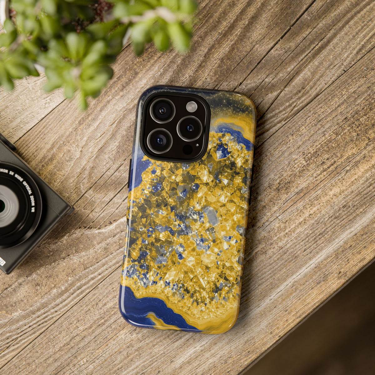 Geode Core - Mustard Navy Phone Case