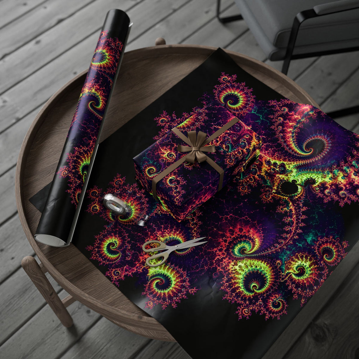 Copper Infinity - Blacklight Wrapping Paper