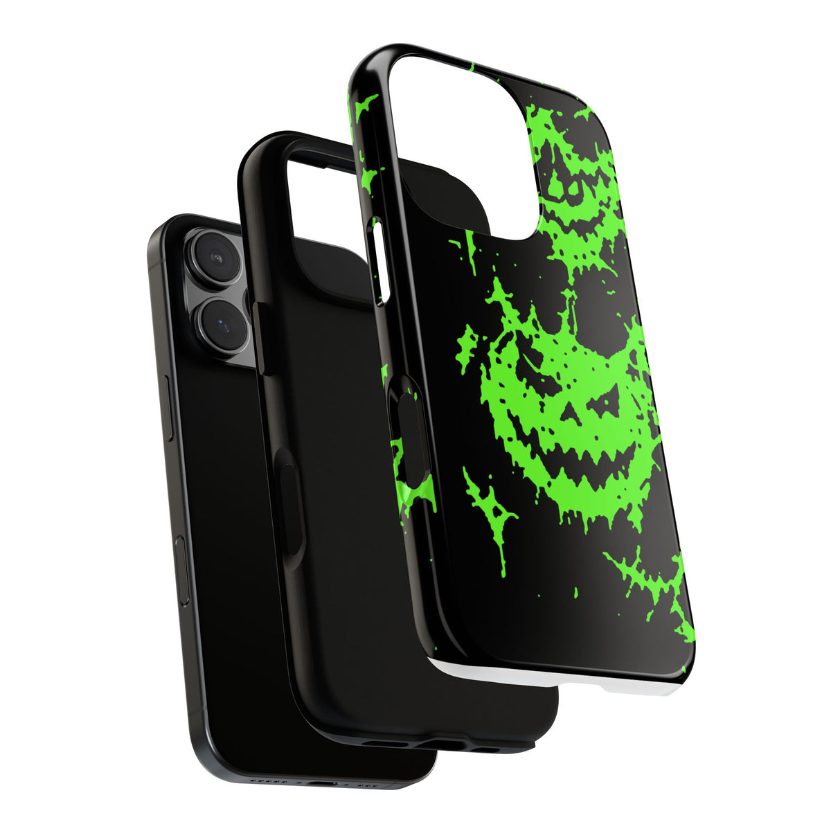 Green Spiderweb Pumpkin Phone Case