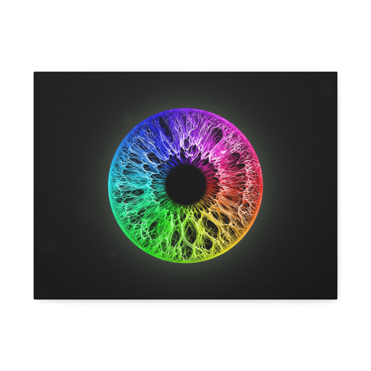 BLXNTT Iris – Lace Web Rainbow Sectors Glossy Canvas
