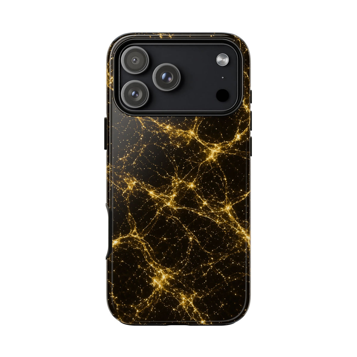 Neon Mycelium - Gold Filigree Phone Case