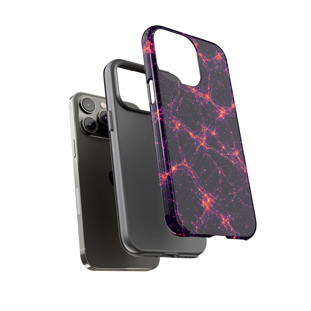 Neon Mycelium - Sunset Synapse Phone Case