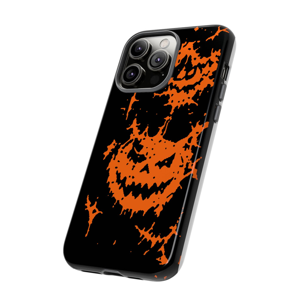 Orange Spiderweb Pumpkin Phone Case