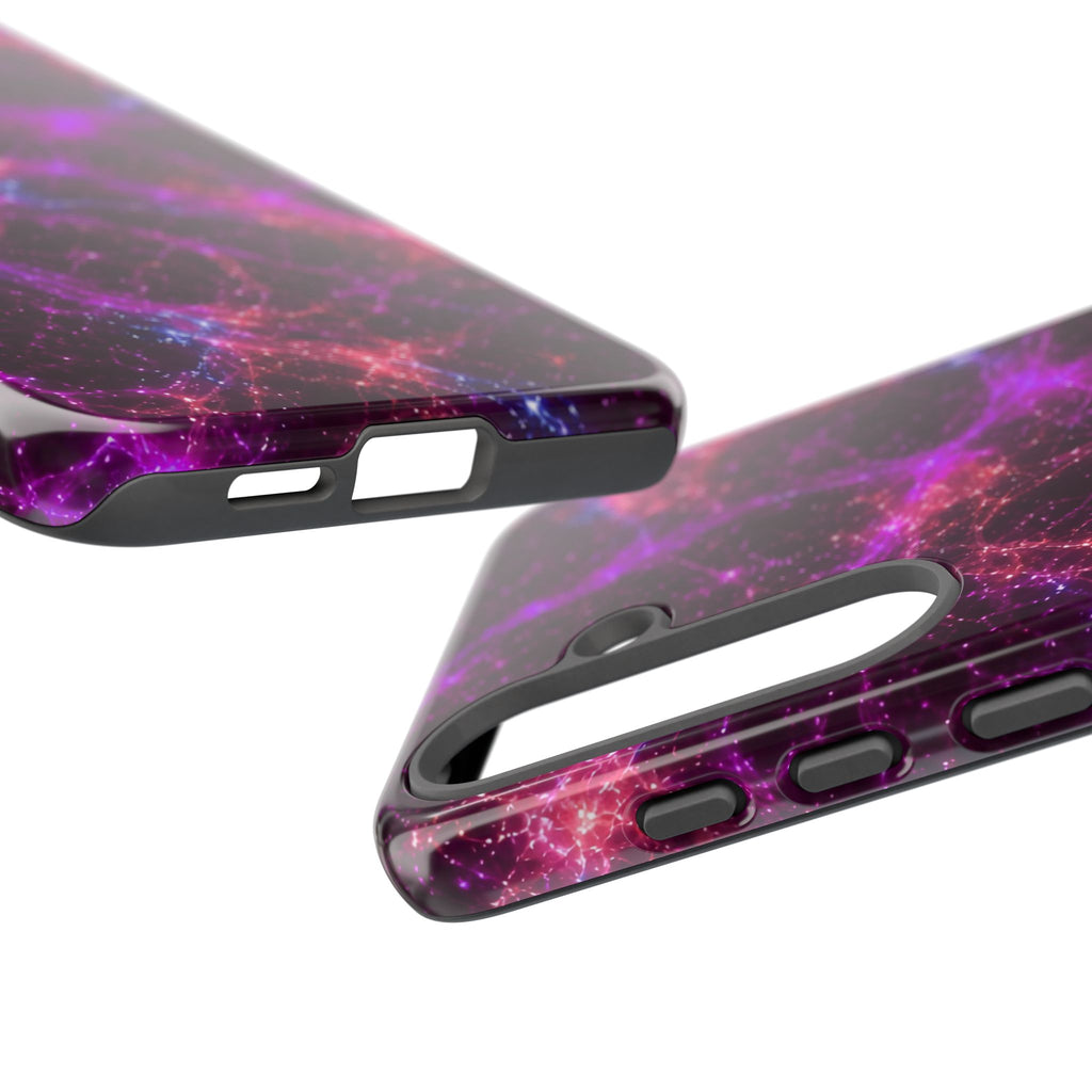 Neon Mycelium - Ember Orchid Phone Case