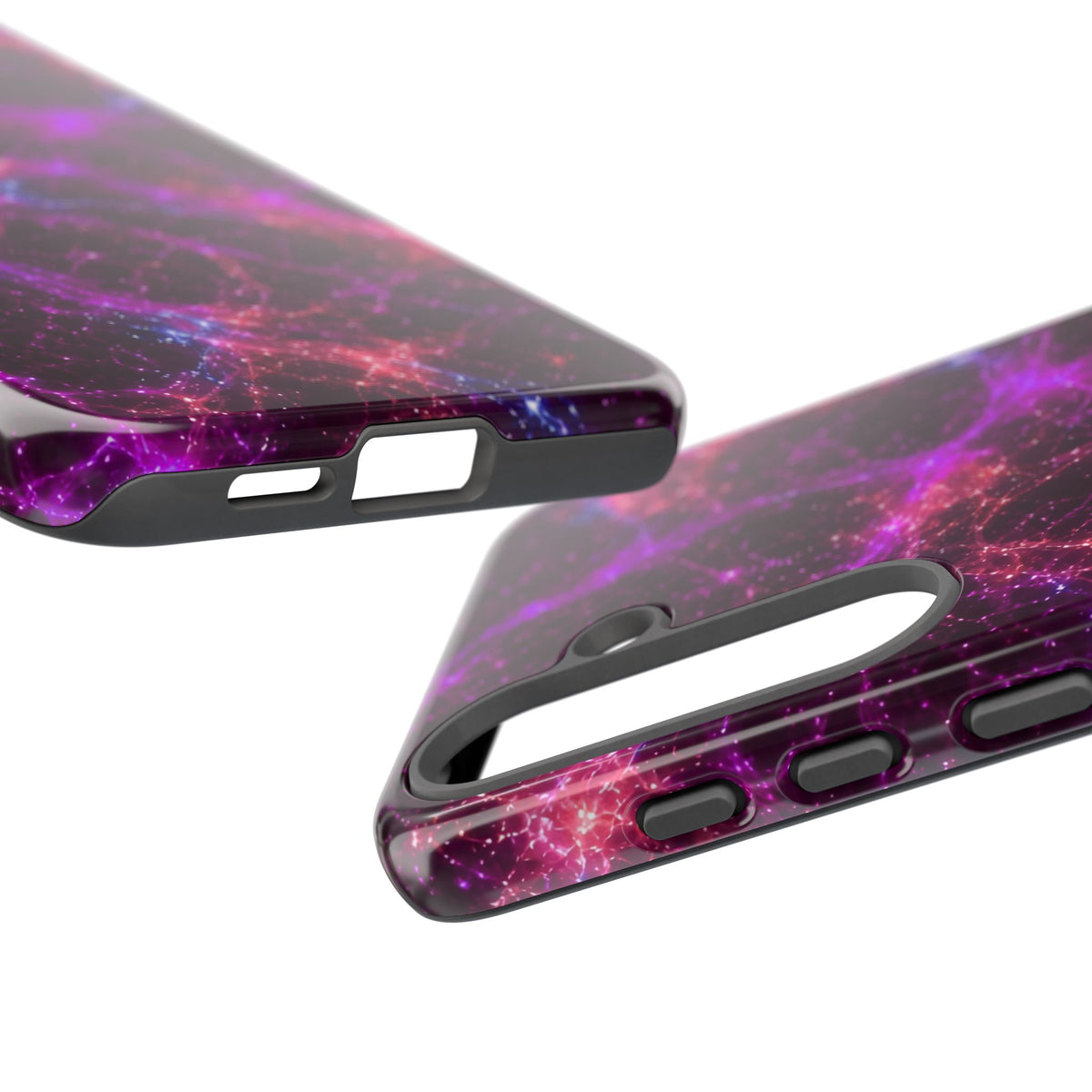 Neon Mycelium - Ember Orchid Phone Case