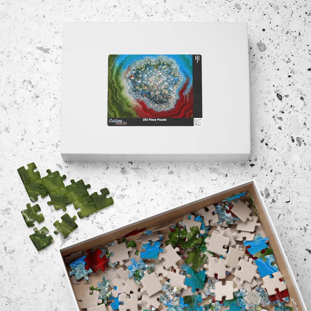 Geode Core - Lagoon Jigsaw Puzzle
