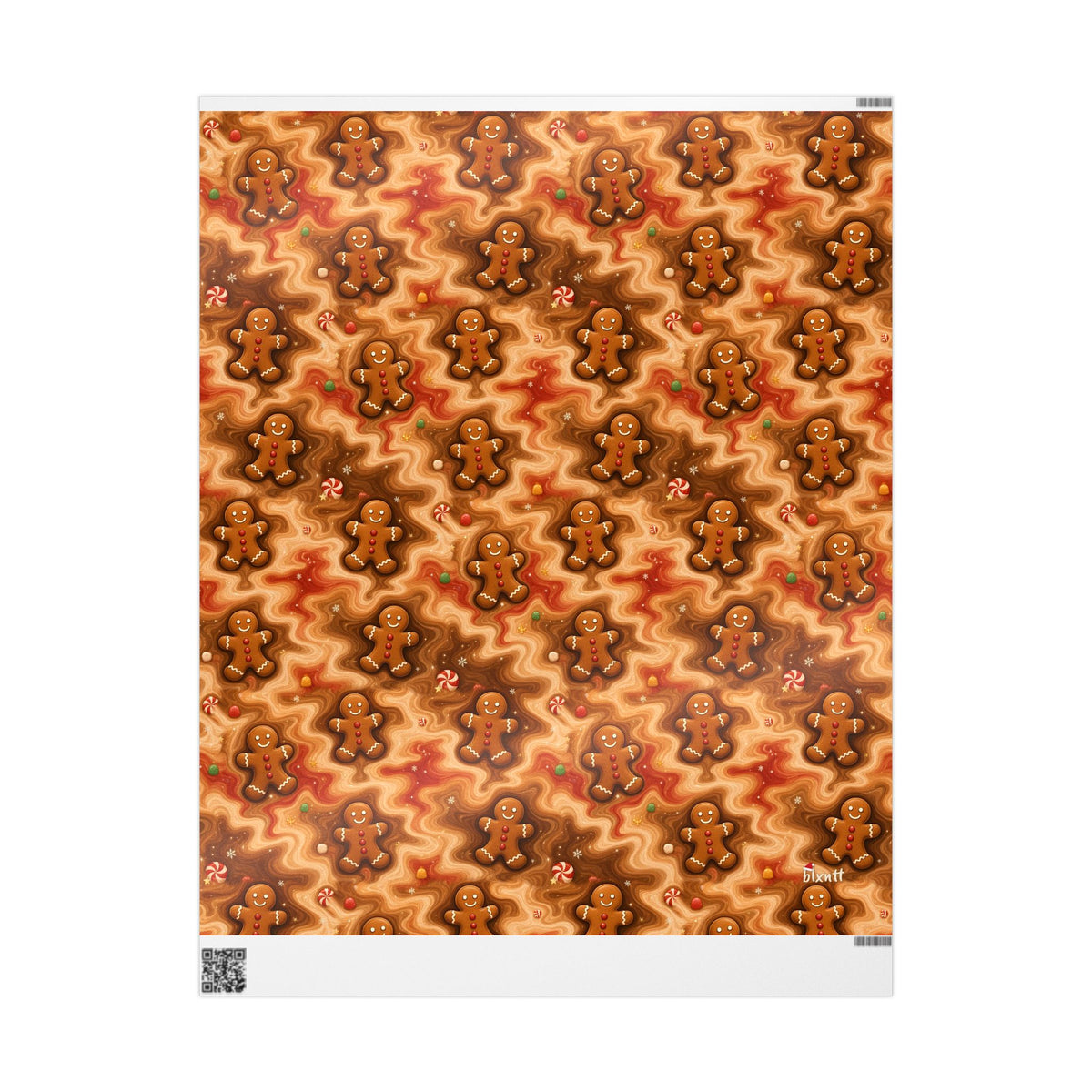 Gingerbread Trippy Christmas Wrapping Paper