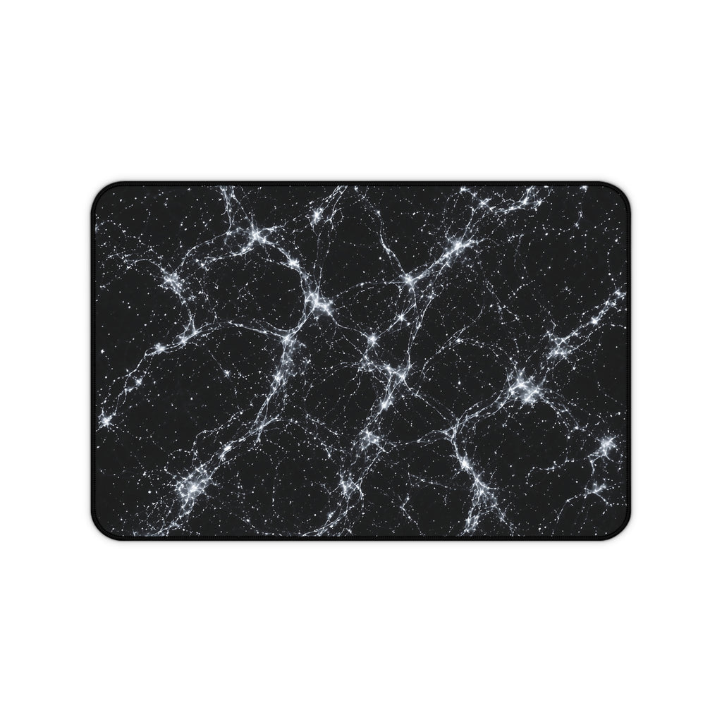 Neon Mycelium - Silver Ghost Desk Mat