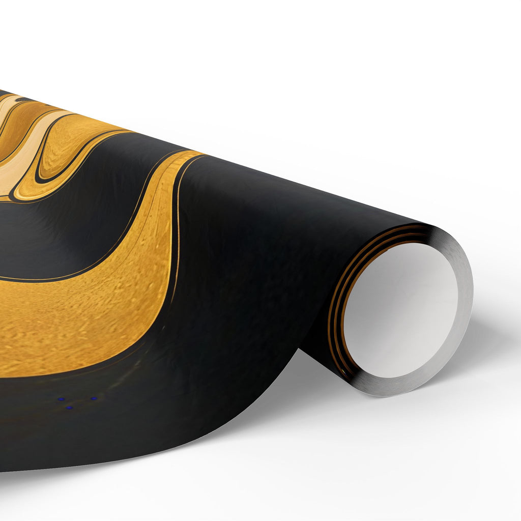 Fillmore Flow - Gold & Black Wrapping Paper