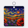 Starry Poppies Acrylic Keychain