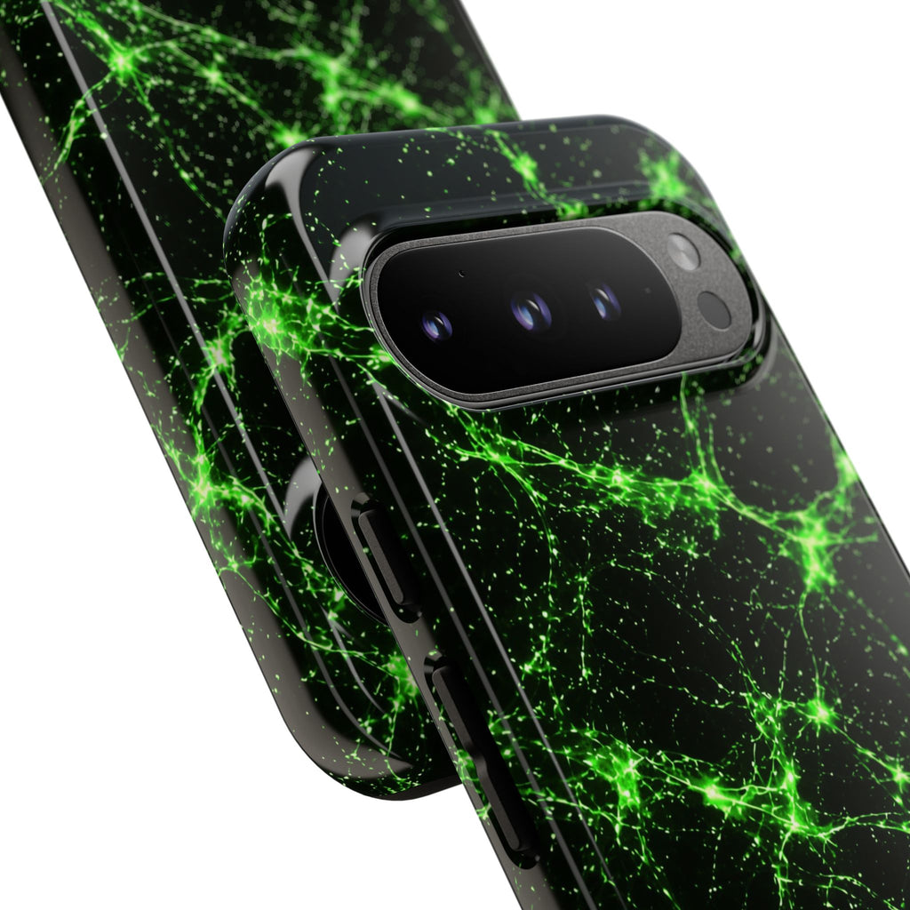 Neon Mycelium - Toxic Lime Phone Case