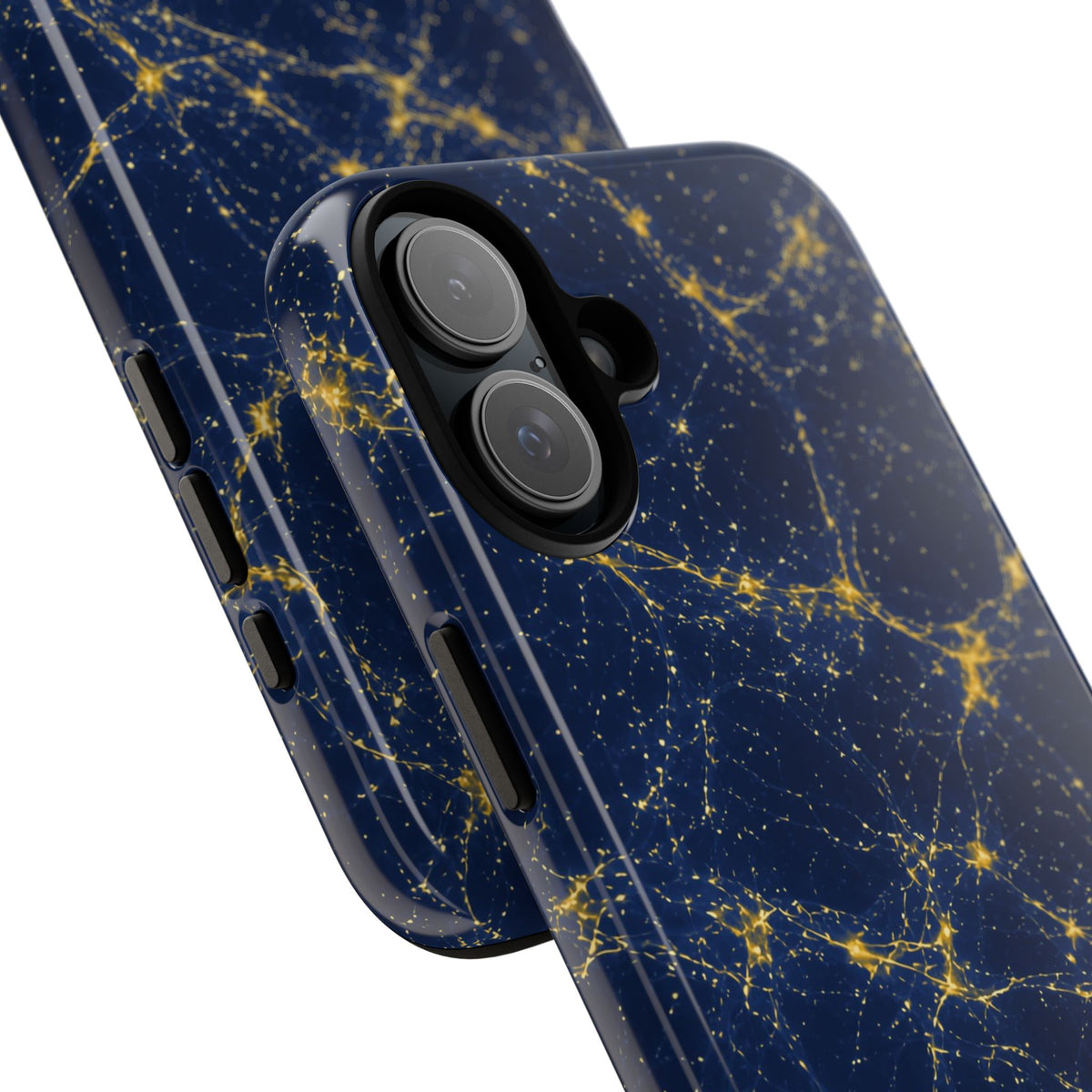 Neon Mycelium - Mustard Navy Phone Case