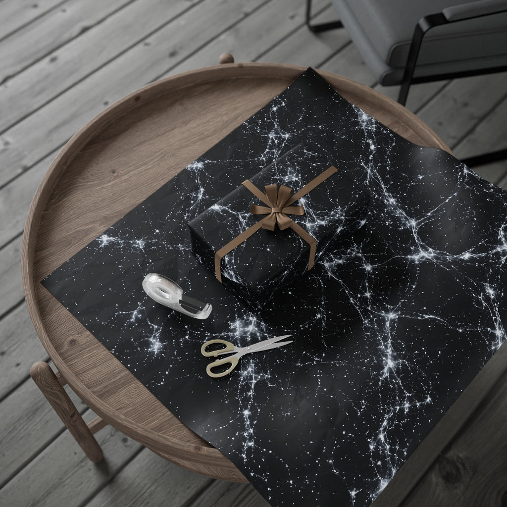Neon Mycelium - Silver Ghost Wrapping Paper