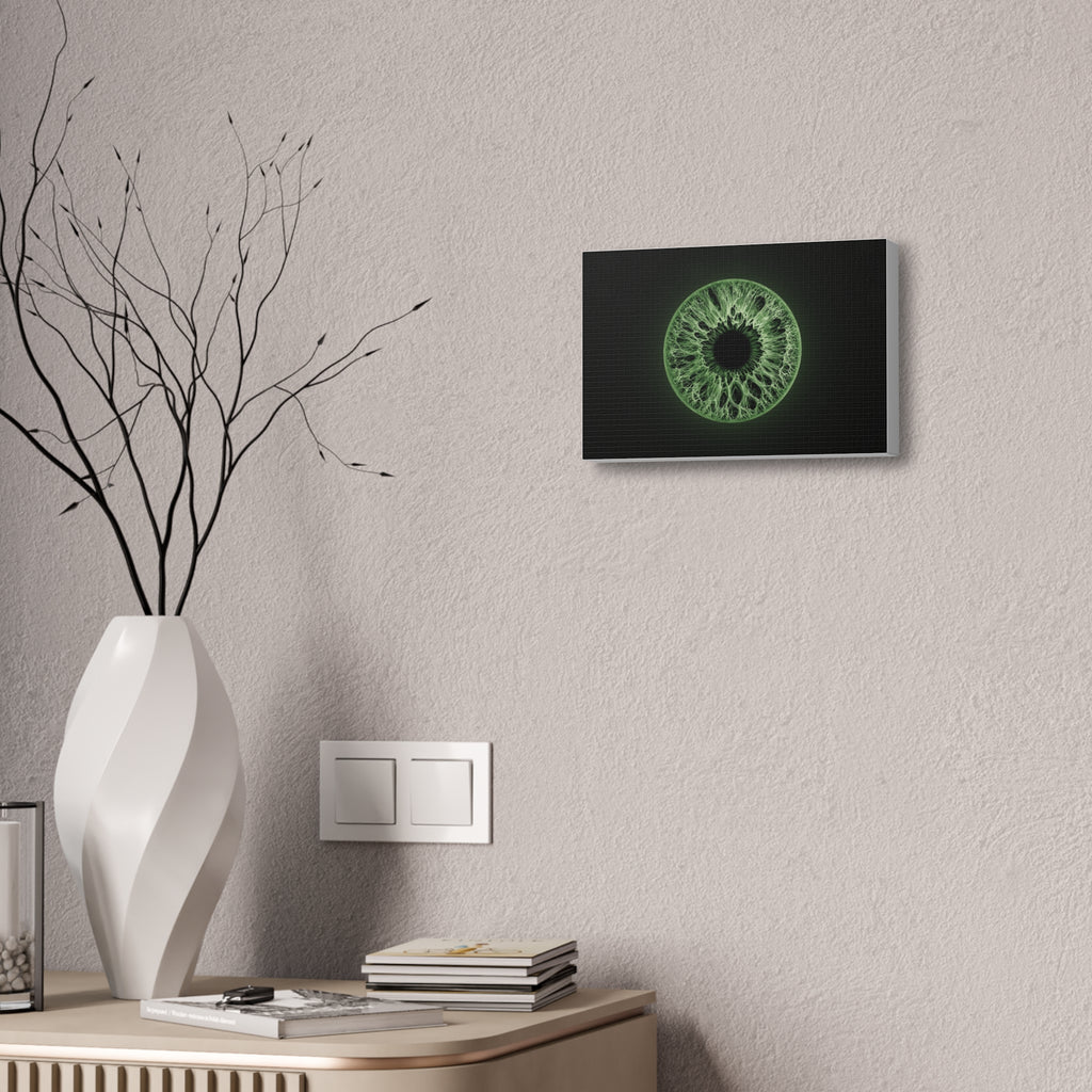 BLXNTT Iris – Lace Web Green Glossy Canvas