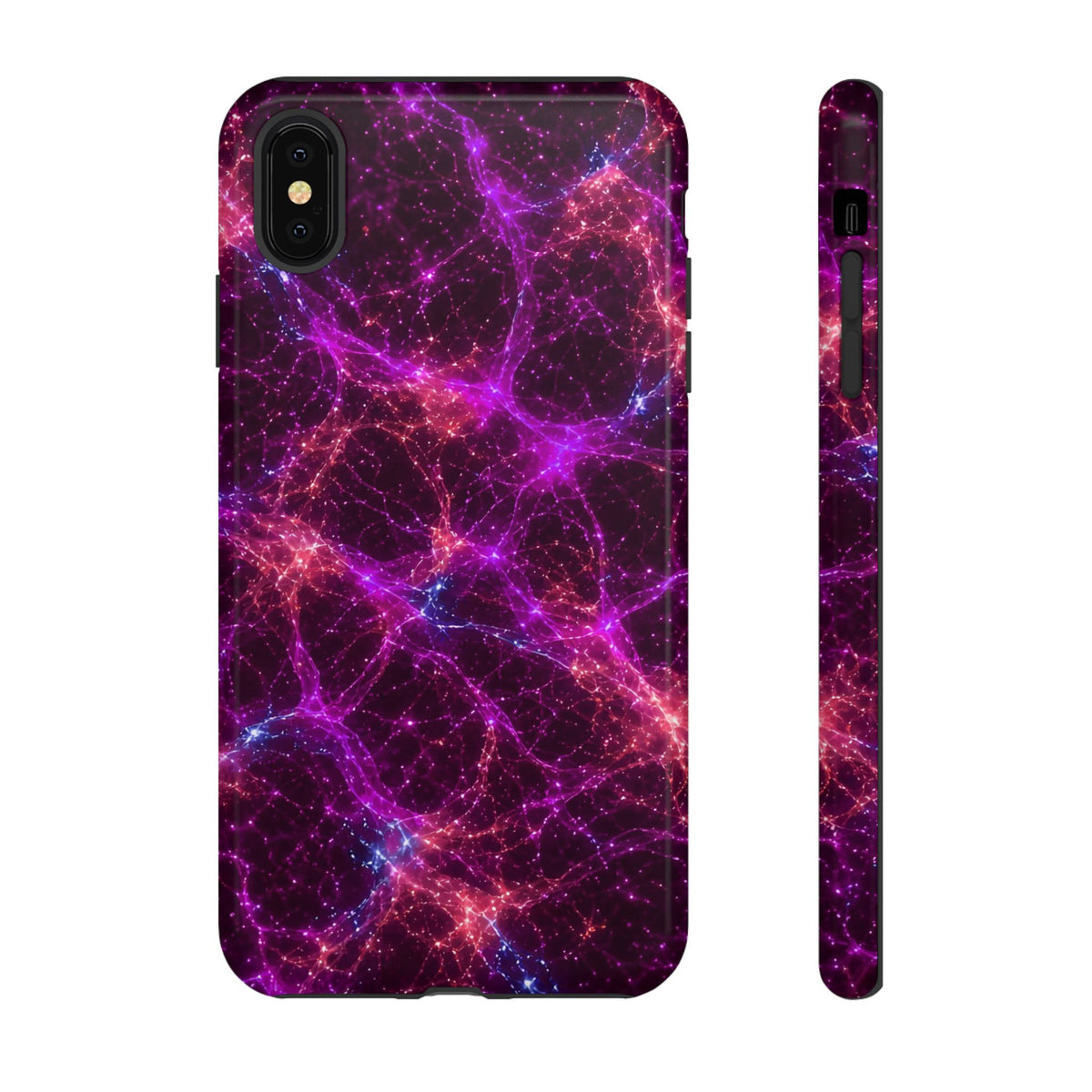 Neon Mycelium - Ember Orchid Phone Case