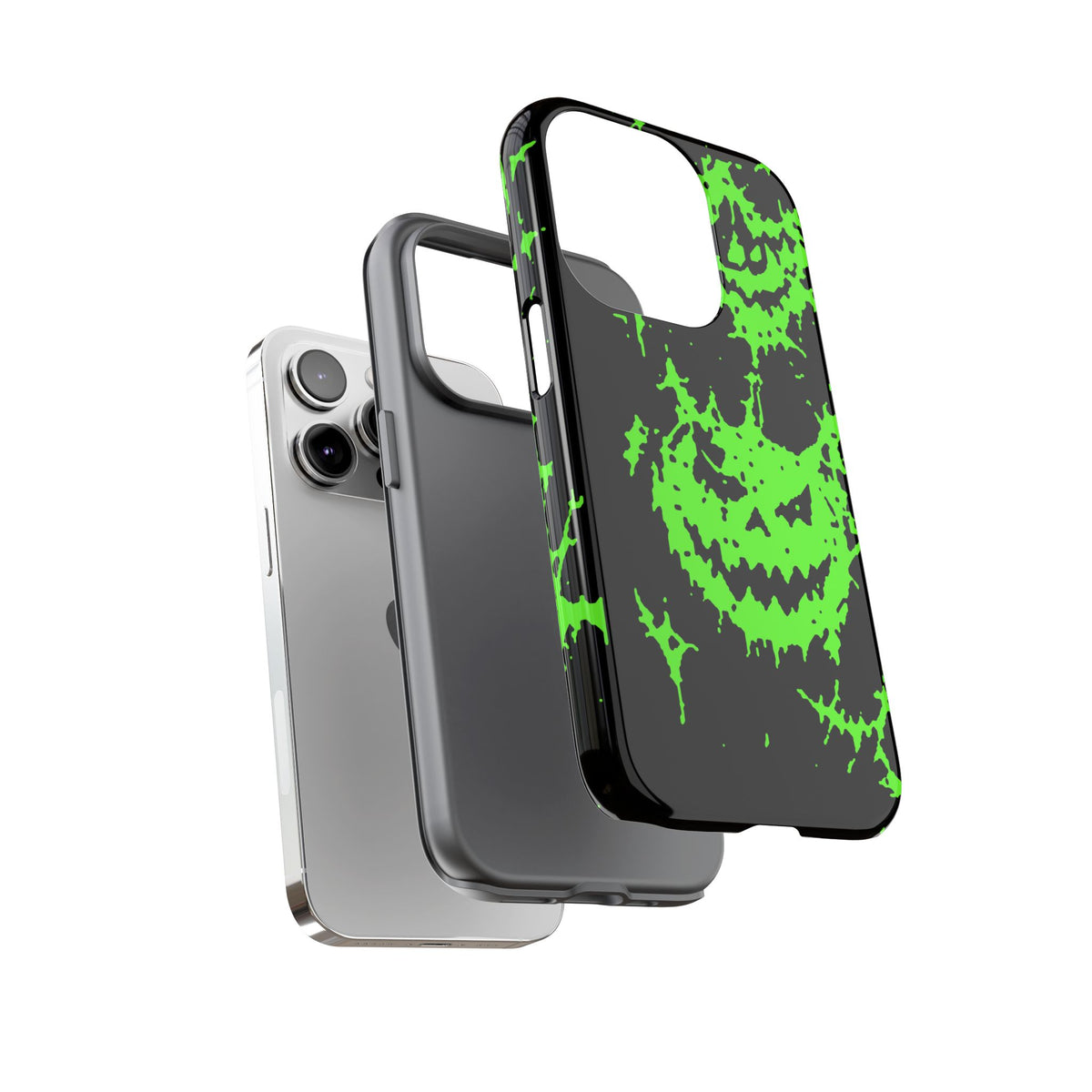 Green Spiderweb Pumpkin Phone Case