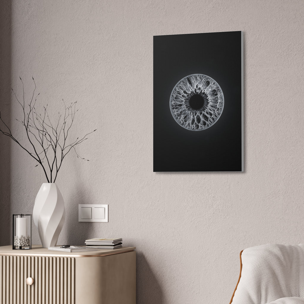 BLXNTT Iris – Lace Web Gray Glossy Canvas