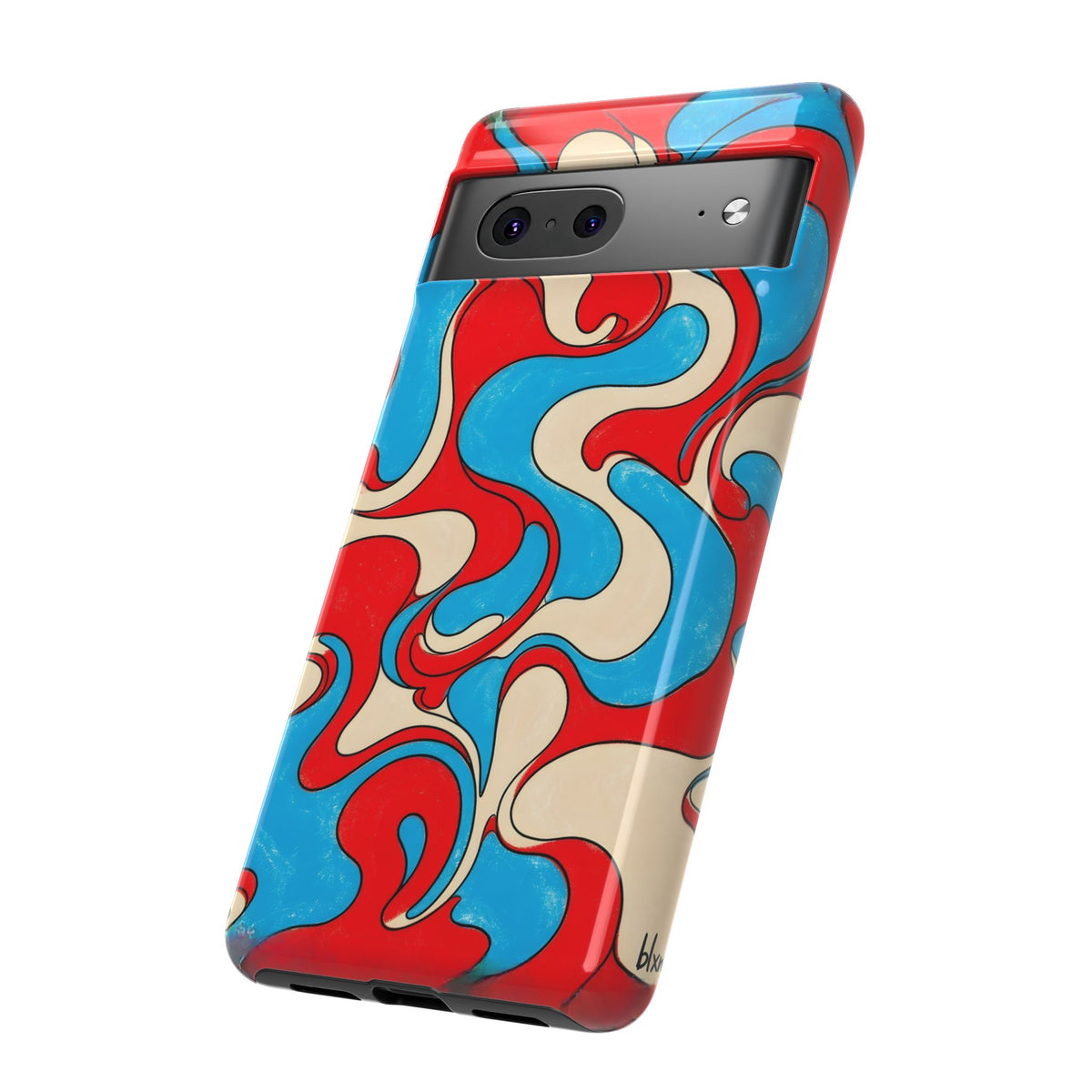 Fillmore Flow - Red, Cyan & Cream Phone Case