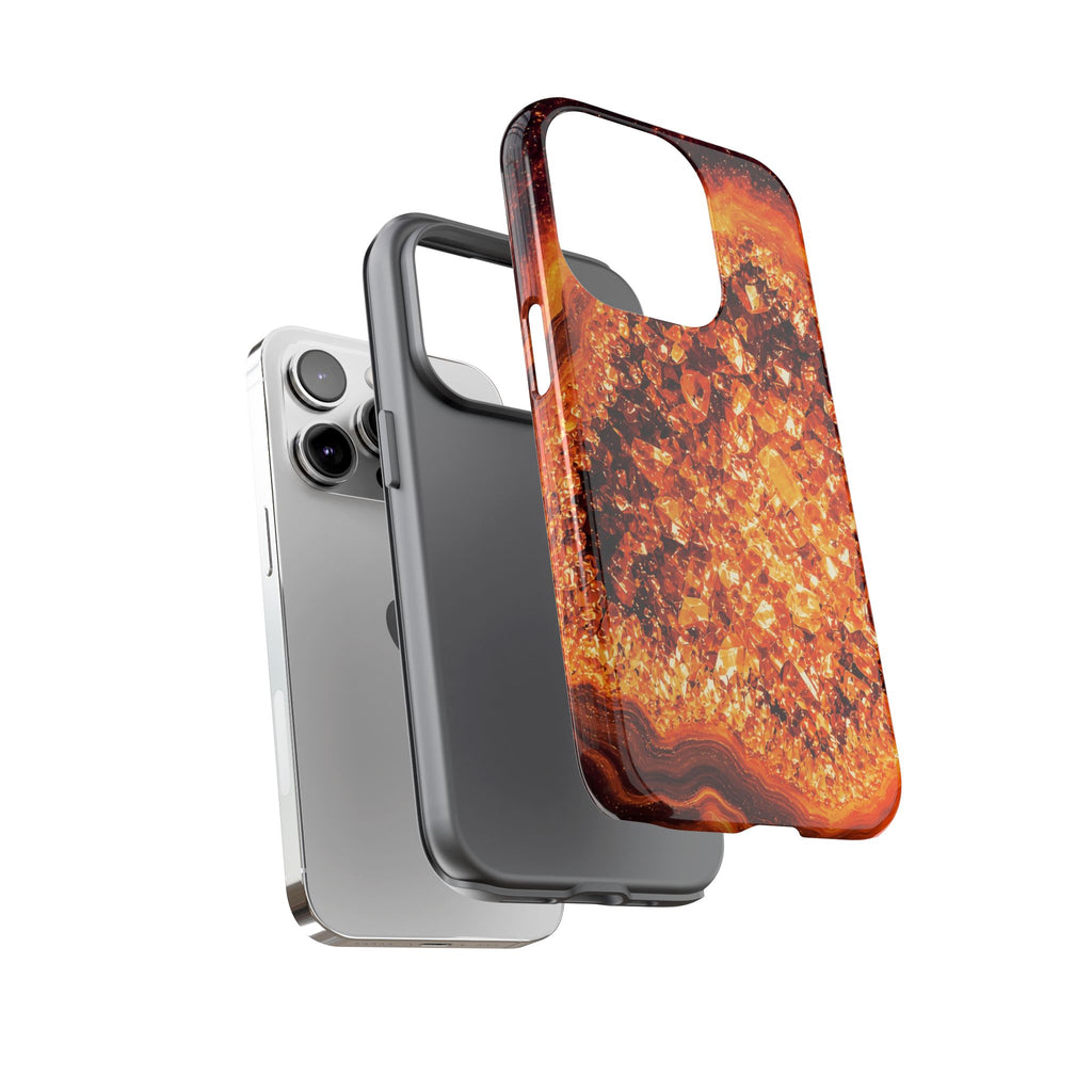 Geode Core - Molten Lava Phone Case