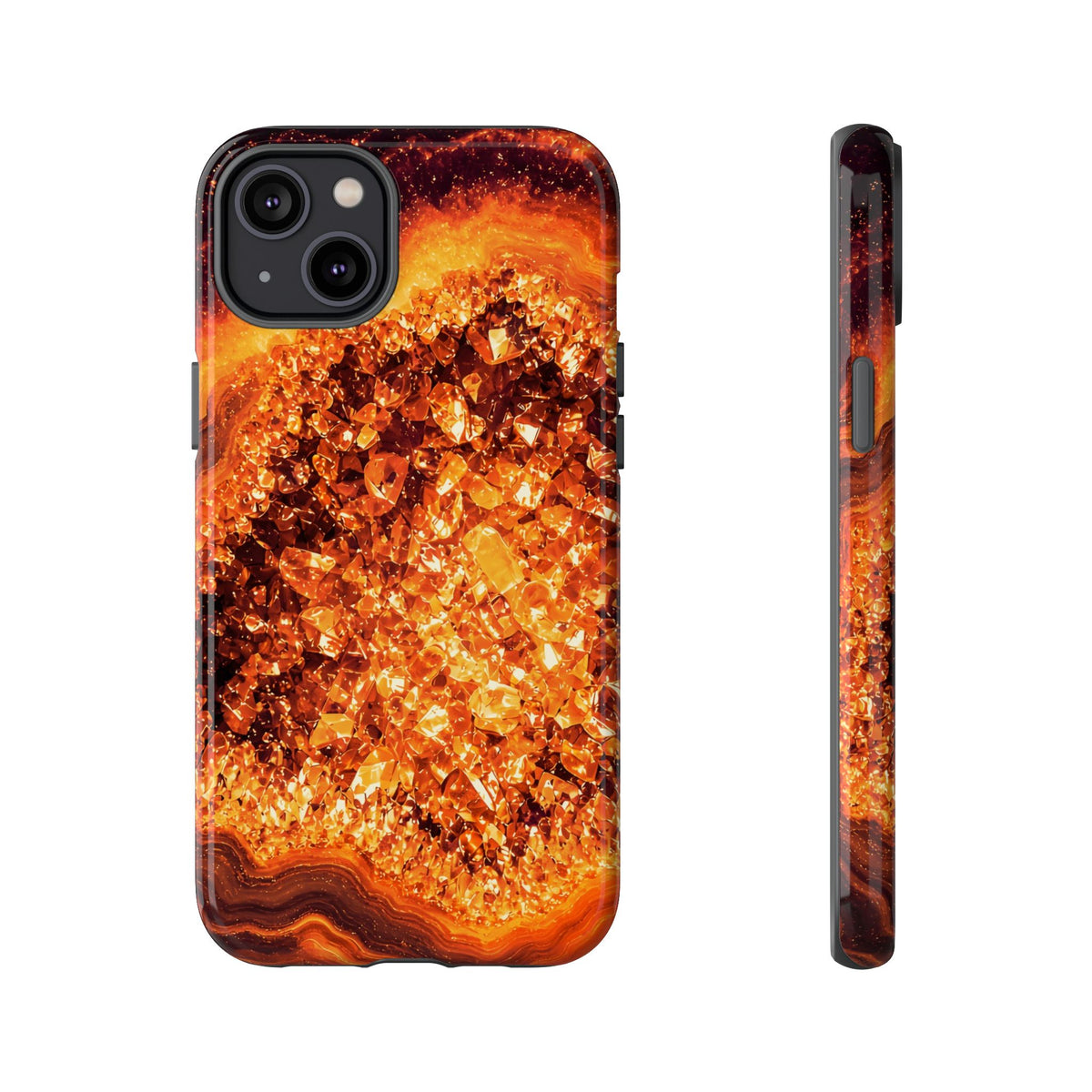 Geode Core - Molten Lava Phone Case