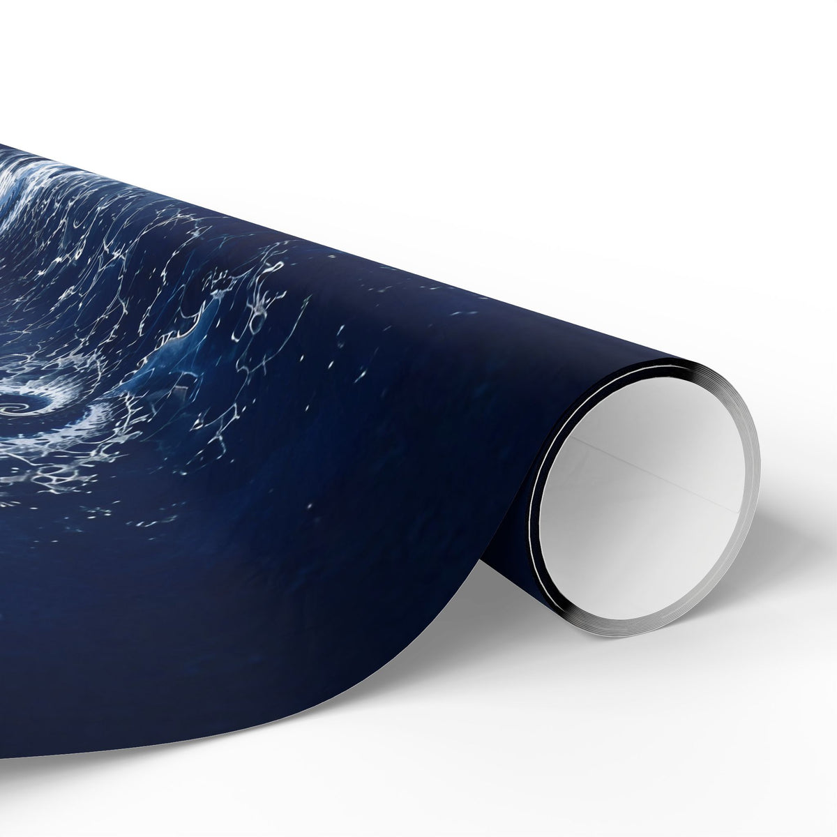 Copper Infinity - Ice Blue & Silver Wrapping Paper