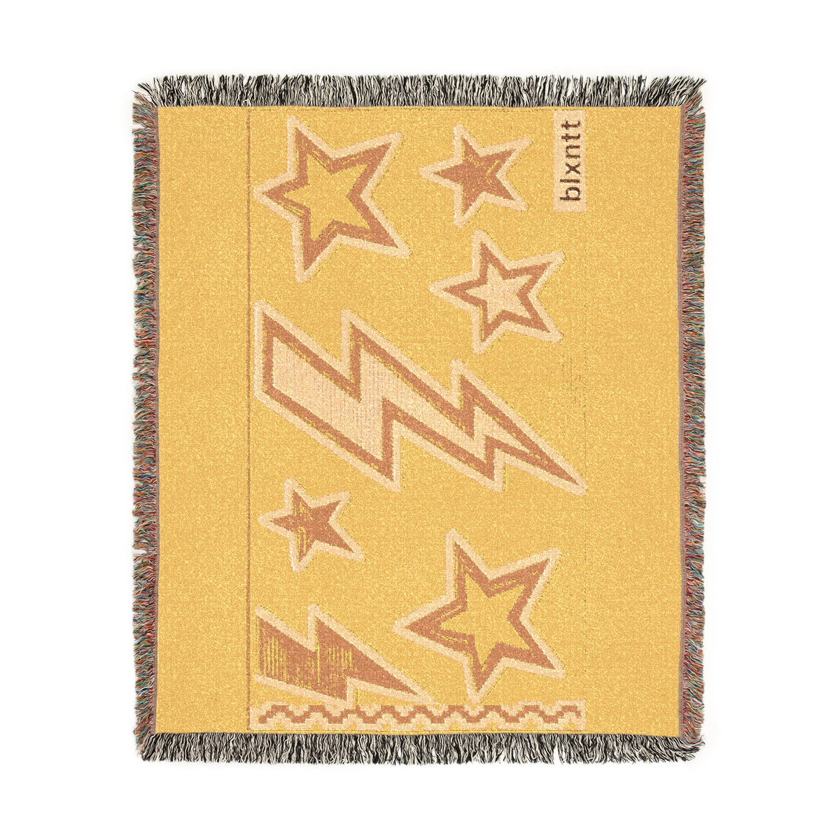 BLXNTT Yellow Hippie Woven Blanket #3