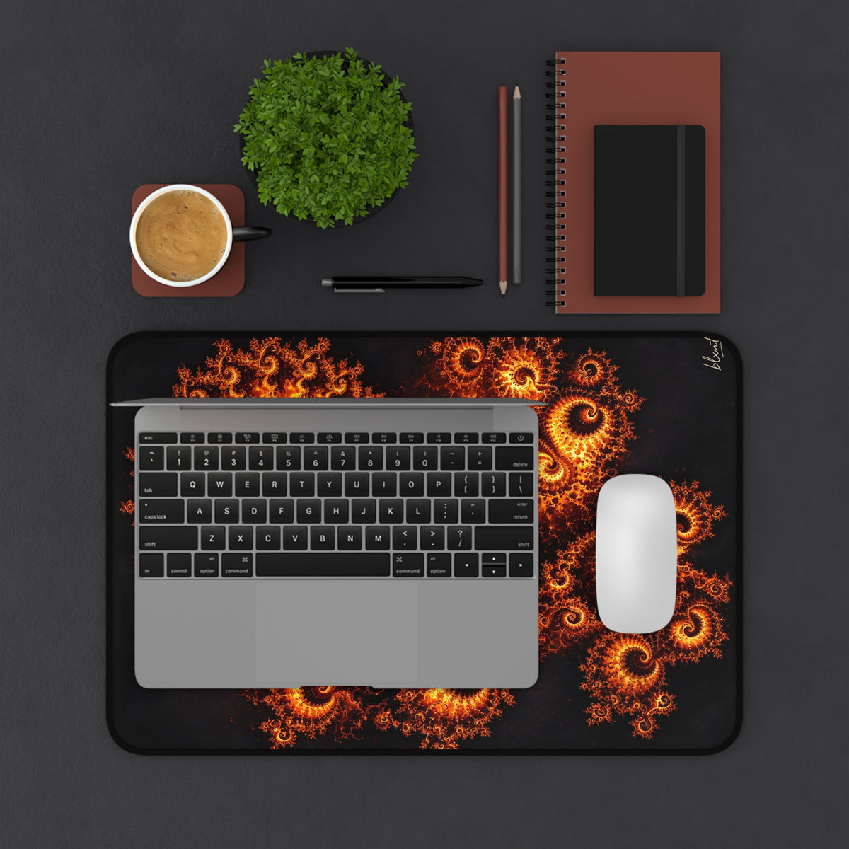Copper Infinity - Molten Lava Desk Mat