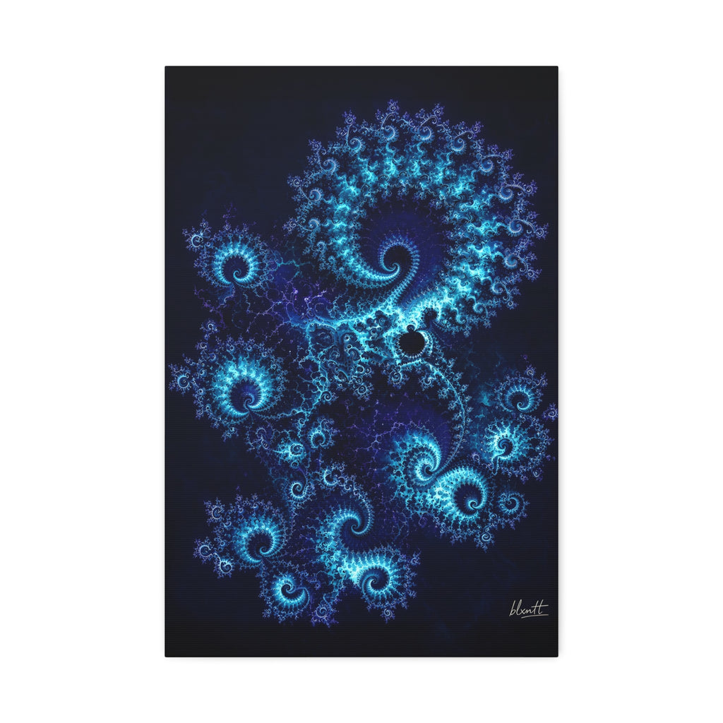 Copper Infinity - Deep Ocean Glossy Canvas