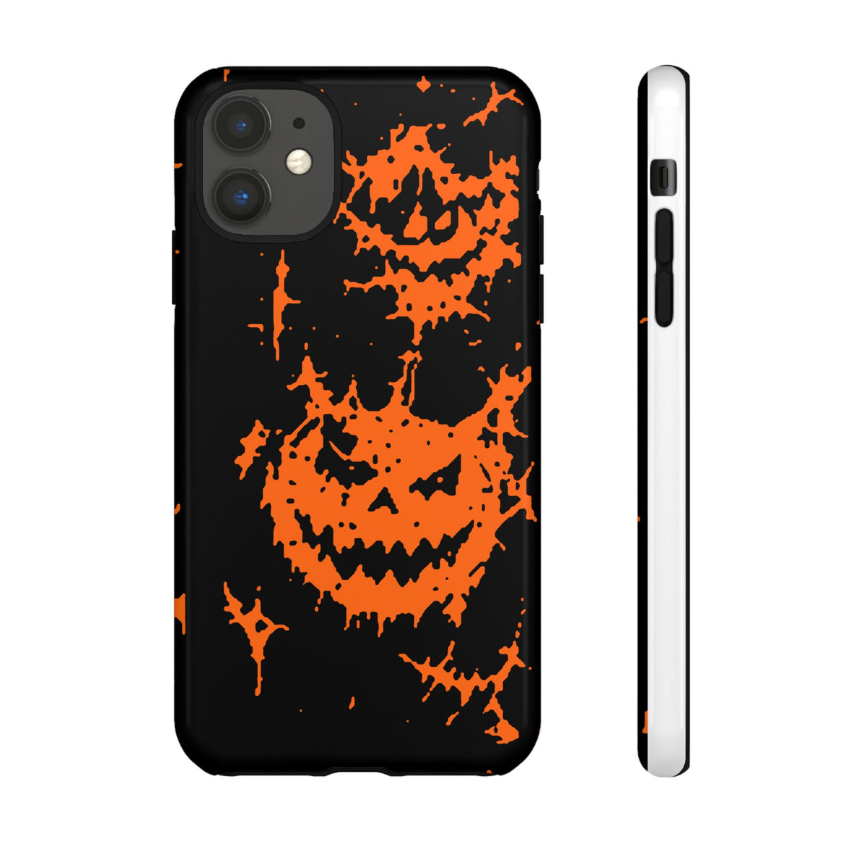 Orange Spiderweb Pumpkin Phone Case