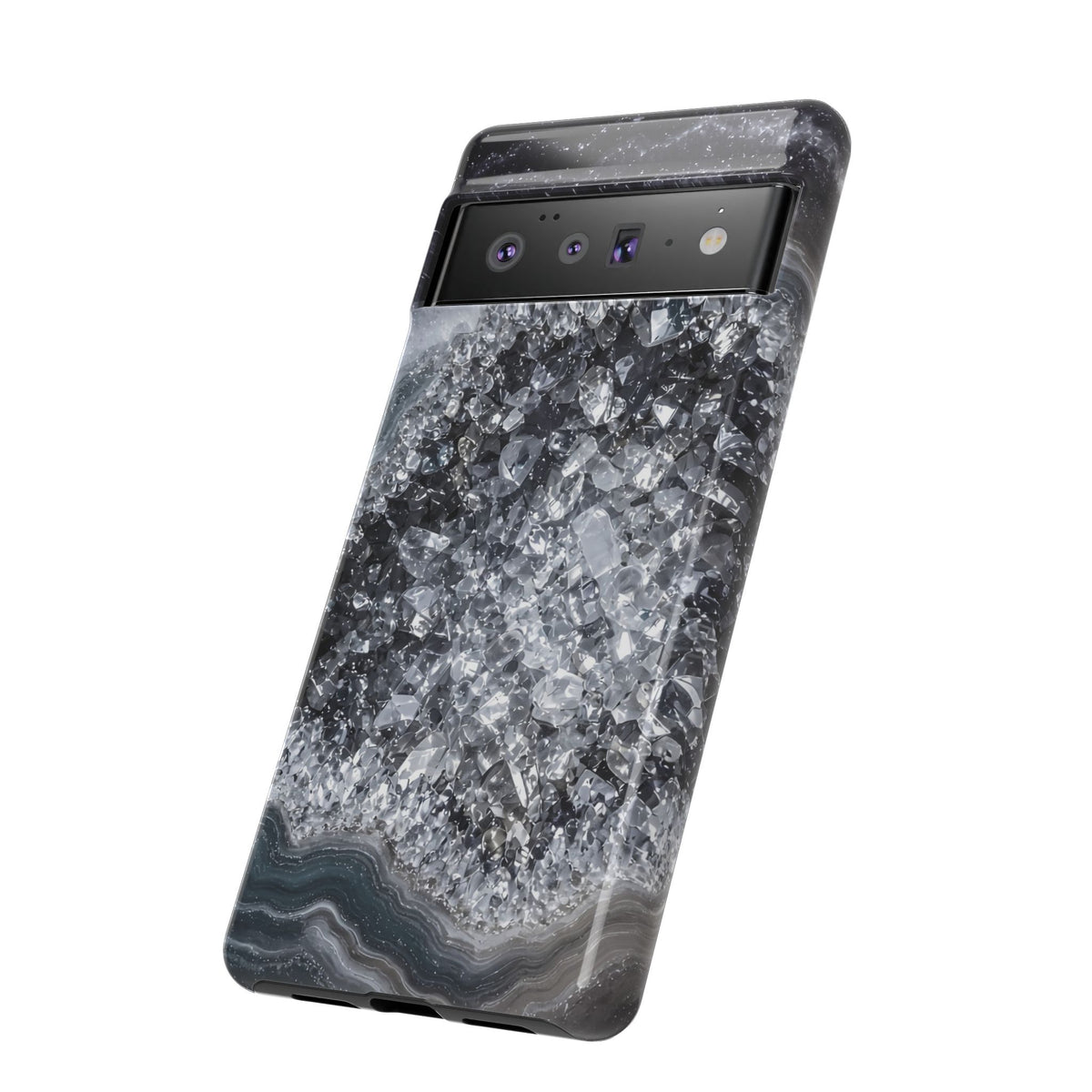 Geode Core - Silver Smoke Phone Case