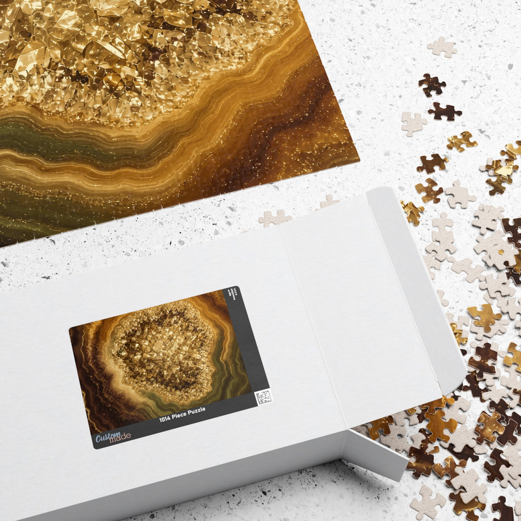 Geode Core - Gold Vein Jigsaw Puzzle
