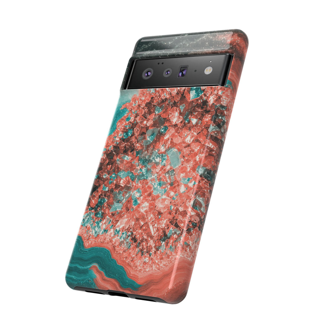 Geode Core - Coral Teal Phone Case