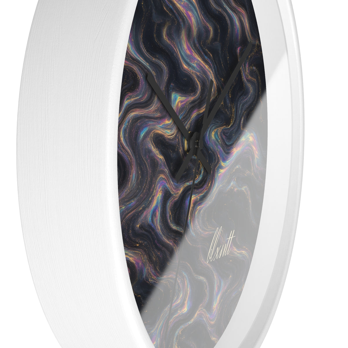 Galaxy Iridescent Marble Wall Clock