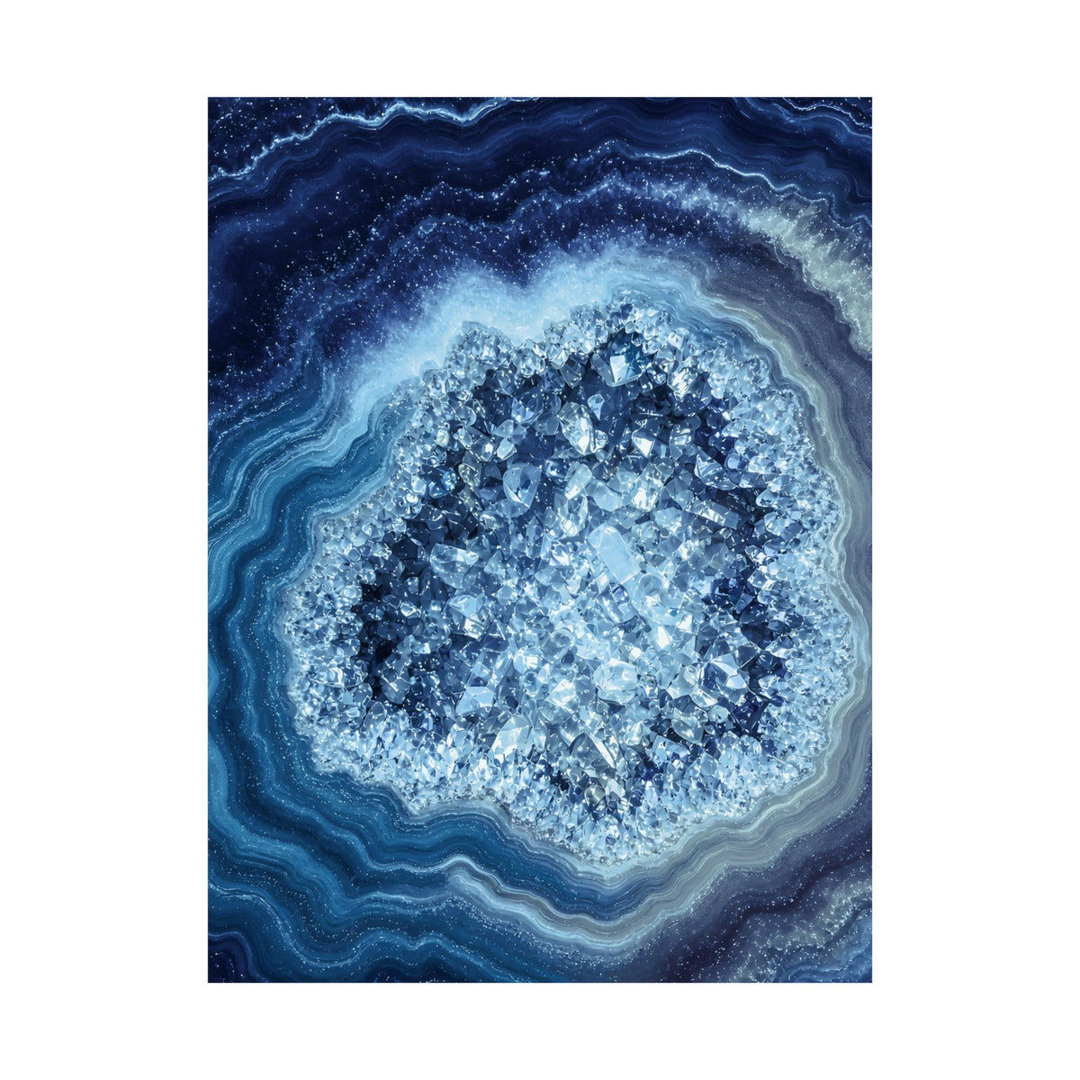 Geode Core - Glacier Poster