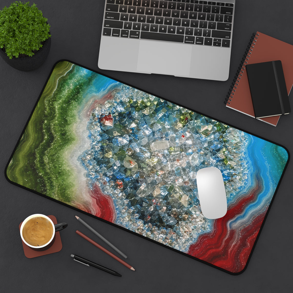 Geode Core - Lagoon Desk Mat